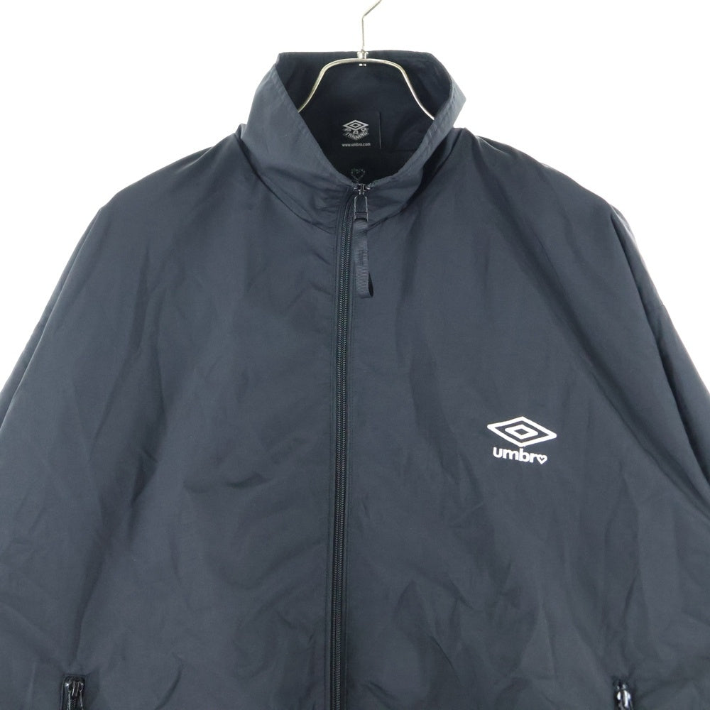 UMBRO(アンブロ) ×BASICS NYRON TRACK JACKET ベイシックス ナイロントラックジャケット ブラック UMB-0101