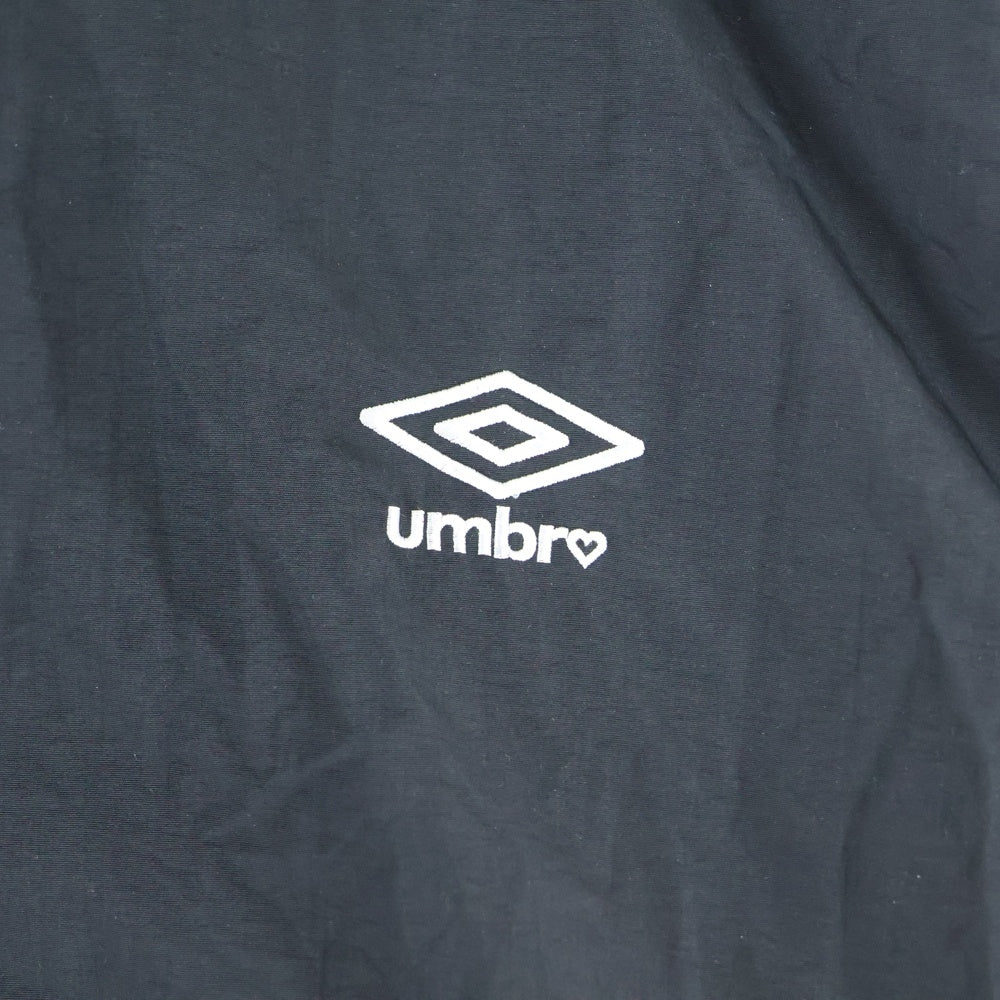 UMBRO(アンブロ) ×BASICS NYRON TRACK JACKET ベイシックス ナイロントラックジャケット ブラック UMB-0101