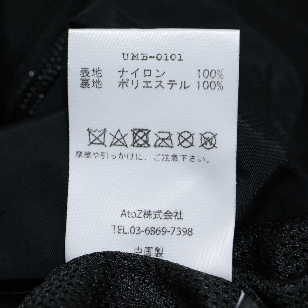 UMBRO(アンブロ) ×BASICS NYRON TRACK JACKET ベイシックス ナイロントラックジャケット ブラック UMB-0101