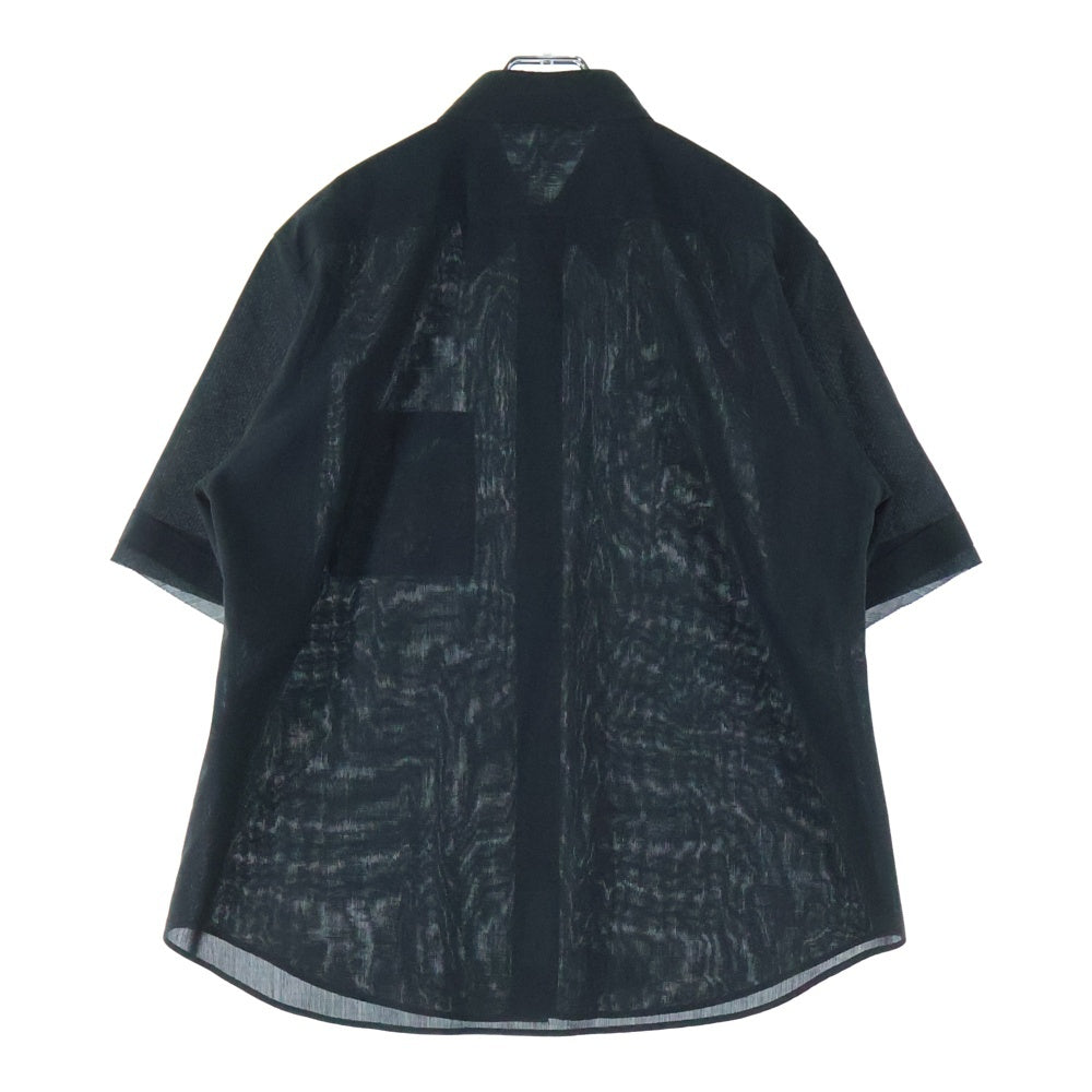 IRENISA(イレニサ) 25SS Wool Shirt ウール半袖シャツ グレー IH-25SS-B042-ETN