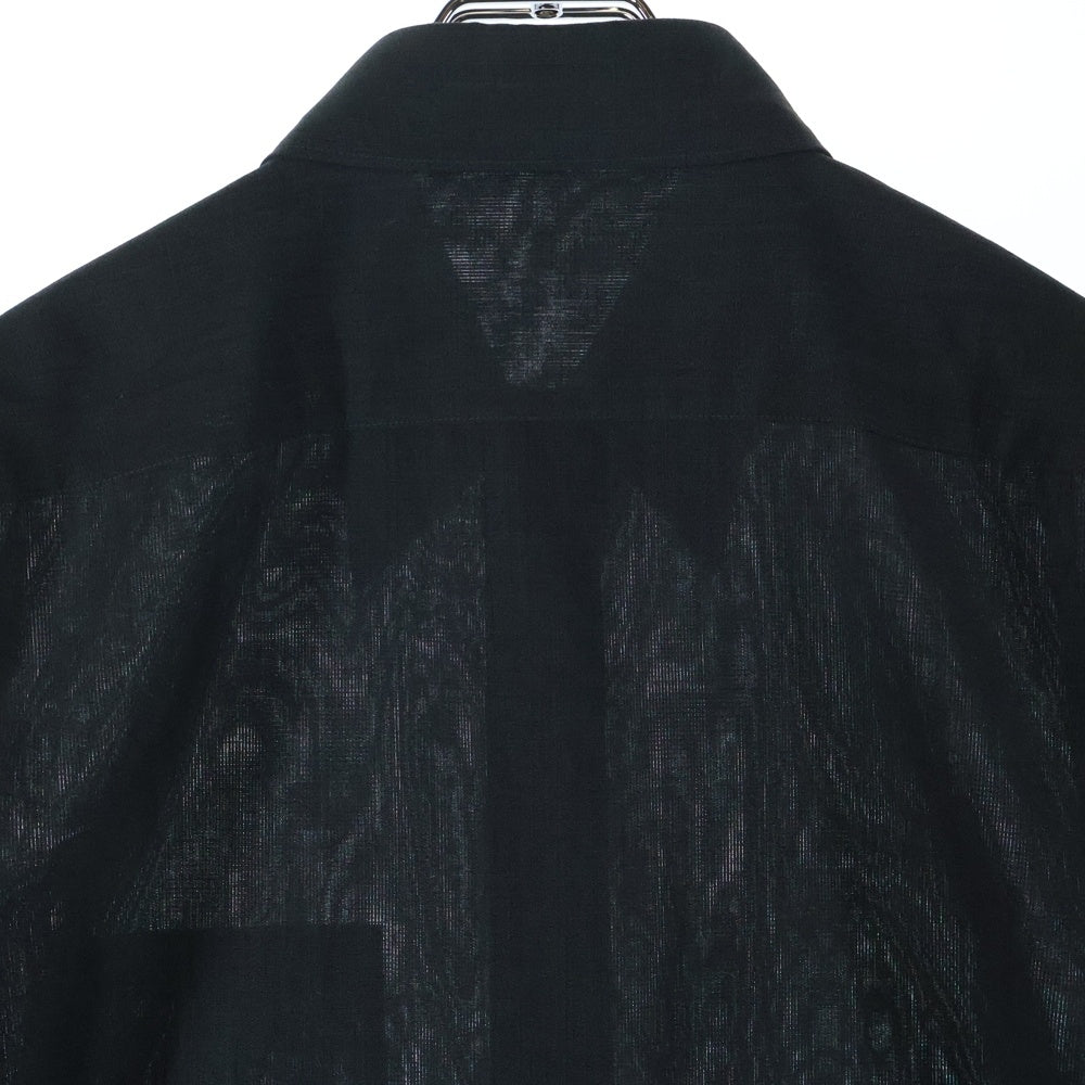IRENISA(イレニサ) 25SS Wool Shirt ウール半袖シャツ グレー IH-25SS-B042-ETN