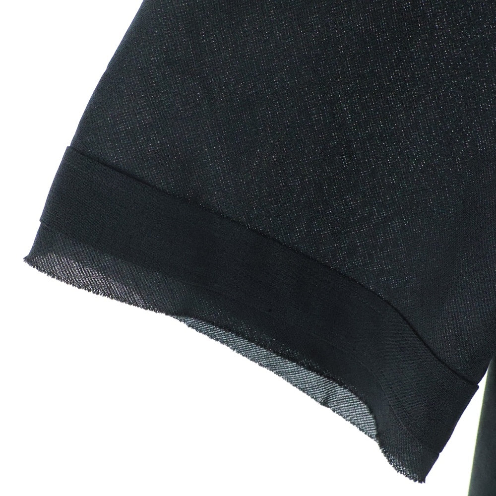 IRENISA(イレニサ) 25SS Wool Shirt ウール半袖シャツ グレー IH-25SS-B042-ETN