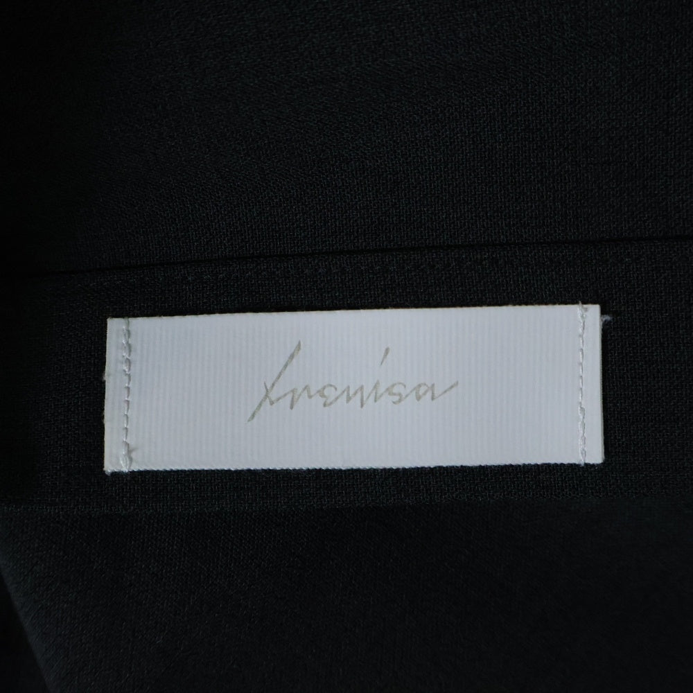 IRENISA(イレニサ) 25SS Wool Shirt ウール半袖シャツ グレー IH-25SS-B042-ETN