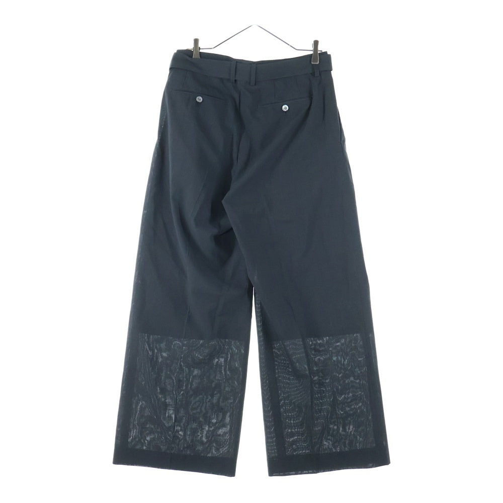IRENISA(イレニサ) 25SS Wool Belt Pants ウールベルトパンツ グレー IH-25SS-B042-ETN