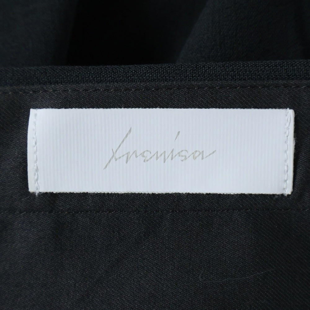 IRENISA(イレニサ) 25SS Wool Belt Pants ウールベルトパンツ グレー IH-25SS-B042-ETN