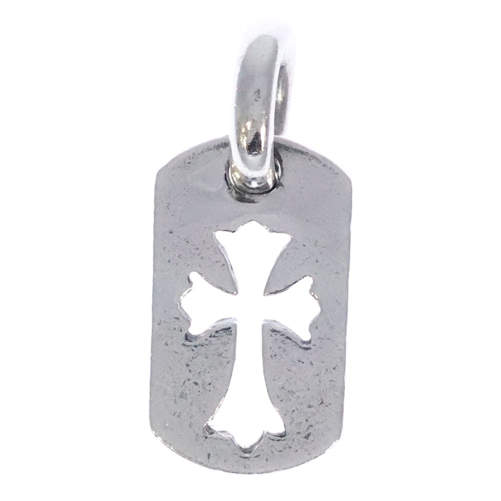 CHROME HEARTS(クロムハーツ) DT TNY CO CRS タイニーカットアウトクロスドッグタグ チャーム ペンダントトップ シルバー BCA252