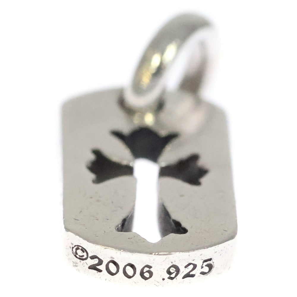 CHROME HEARTS(クロムハーツ) DT TNY CO CRS タイニーカットアウトクロスドッグタグ チャーム ペンダントトップ シルバー BCA252