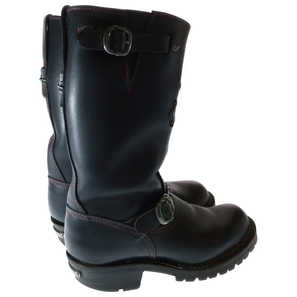 CHROME HEARTS(クロムハーツ) ×WESCO BOSS ウェスコ ボス CHクロム装飾ガンスリンガー クロスパッチ付 レザーエンジニアブーツ