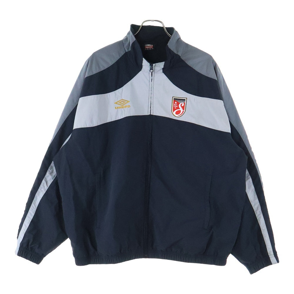 SUPREME(シュプリーム) 23SS ×Umbro Snap Sleeve Jacket ×アンブロ スナップスリーブトラックジャケット ブラック/グレー