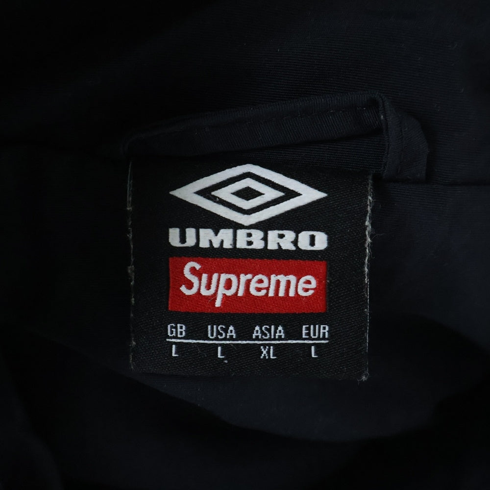 SUPREME(シュプリーム) 23SS ×Umbro Snap Sleeve Jacket ×アンブロ スナップスリーブトラックジャケット ブラック/グレー