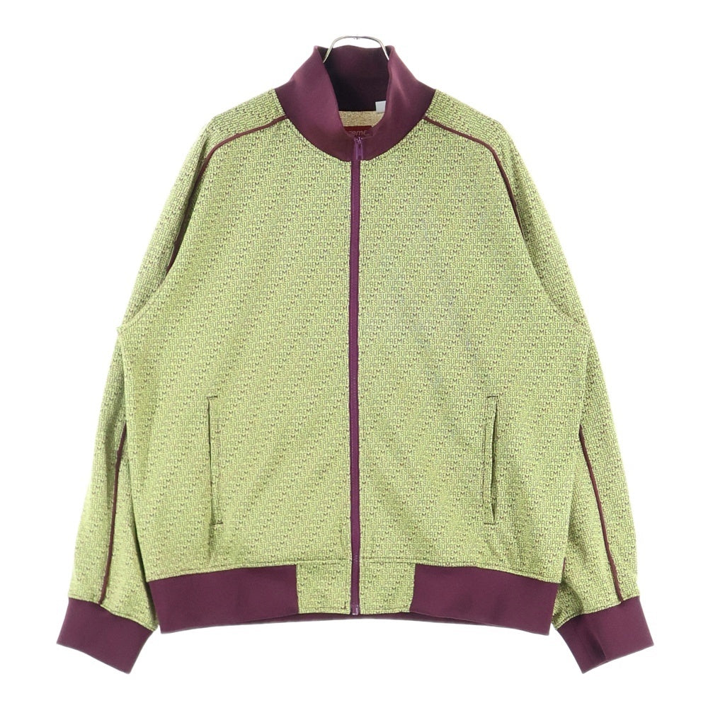 SUPREME(シュプリーム) 22SS Repeat Track Jacket リピートロゴ トラックジャケット イエロー/バーガンディ