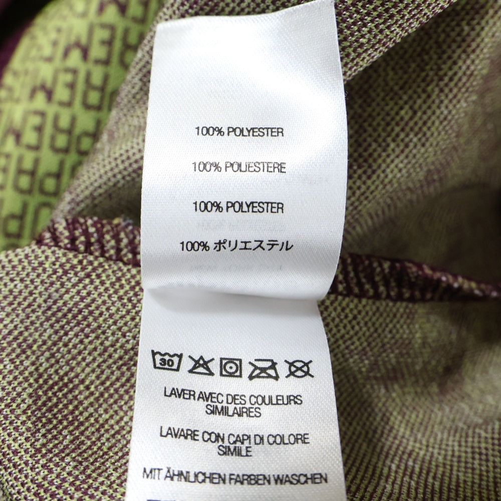SUPREME(シュプリーム) 22SS Repeat Track Jacket リピートロゴ トラックジャケット イエロー/バーガンディ