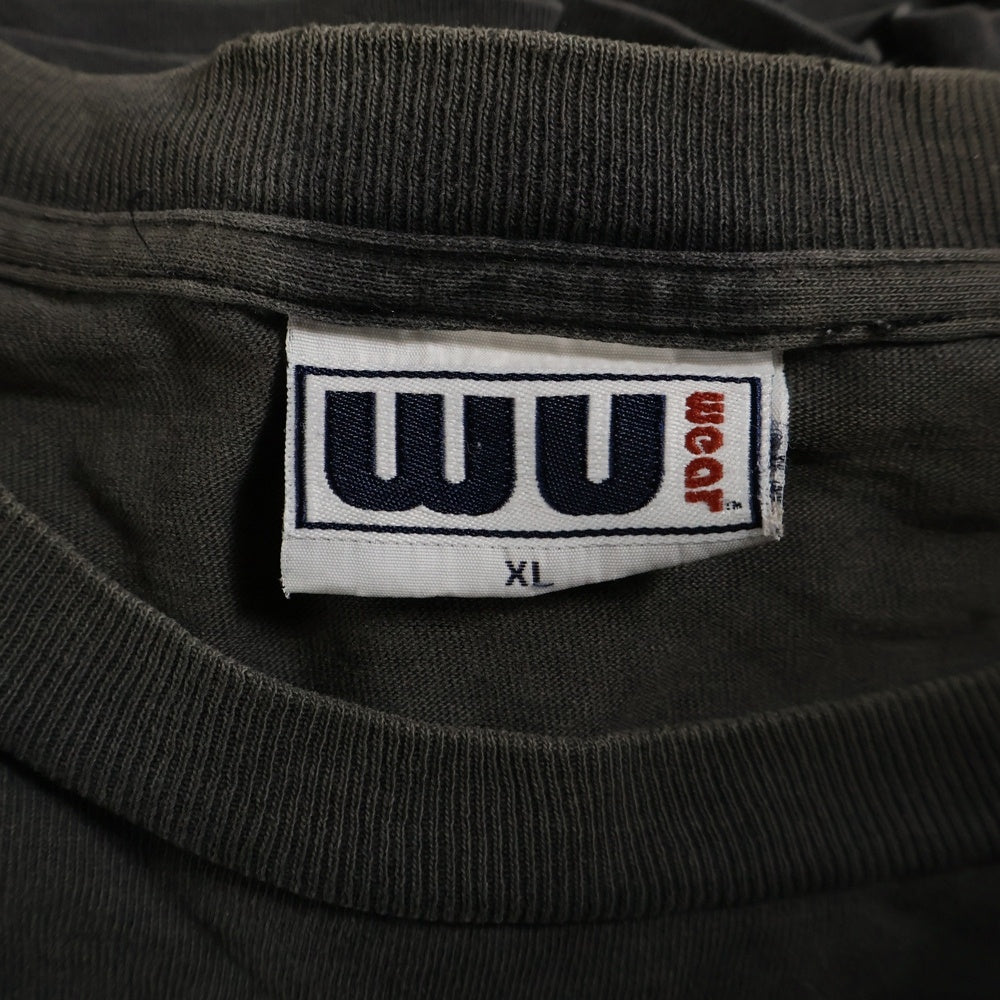 VINTAGE(ヴィンテージ) 90s WU WEAR Wu-Tang Clan ウーウェア ウータンクラン フロントロゴプリント 長袖Tシャツ ブラック