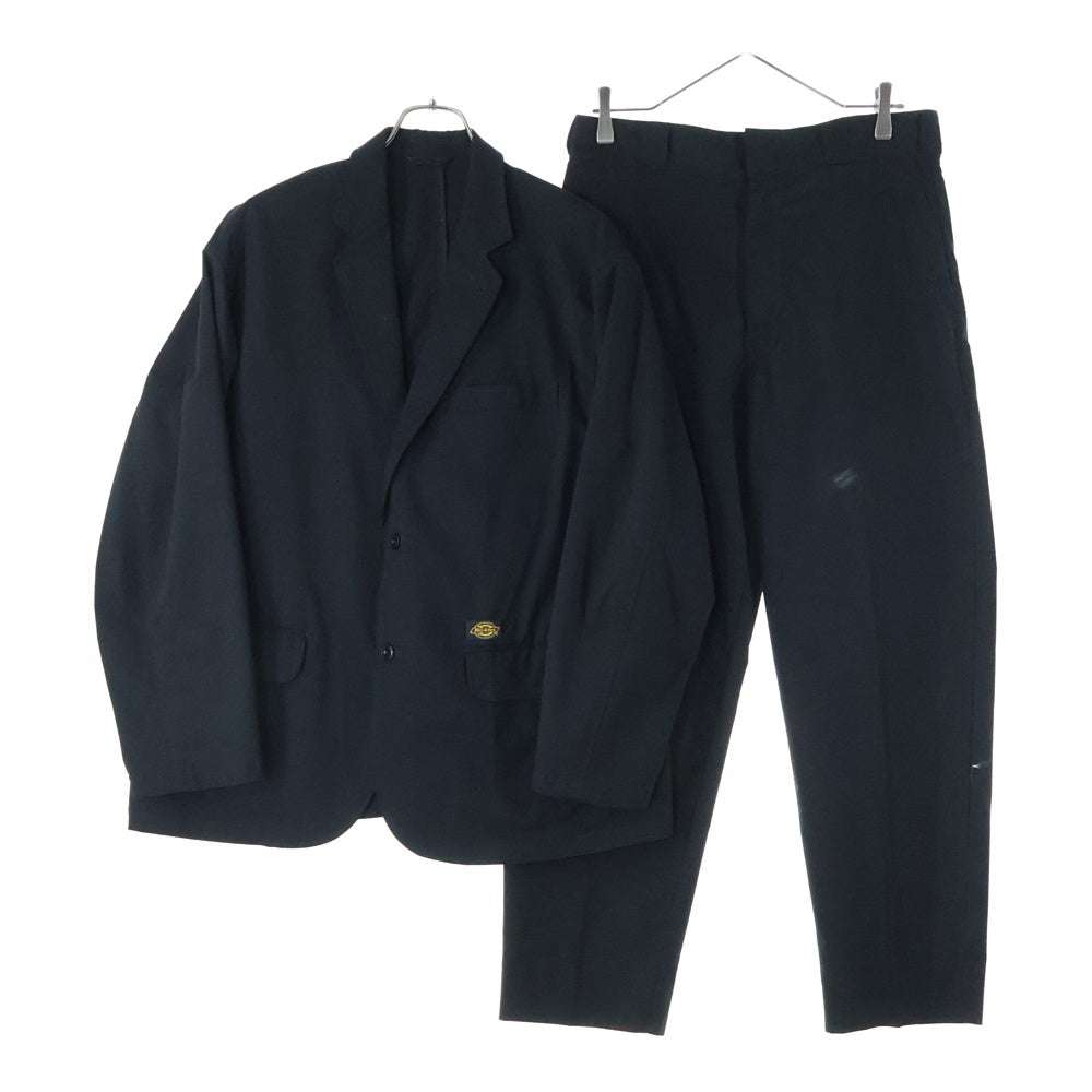 Dickies(ディッキーズ) 24SS ×TRIPSTER トリップスター ポリエステル セットアップスーツ テーラードジャケット スラックスパンツ ブラック 241M10BM01