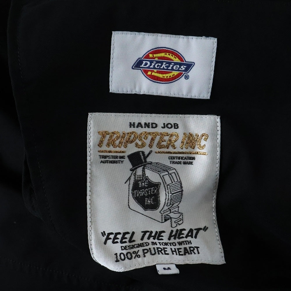 Dickies(ディッキーズ) 24SS ×TRIPSTER トリップスター ポリエステル セットアップスーツ テーラードジャケット スラックスパンツ ブラック 241M10BM01