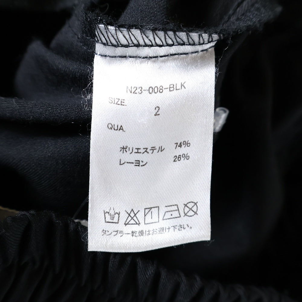 NOT CONVENTIONAL(ノットコンベンショナル) WIDE BALLOON PANTS ワイド バルーンパンツ ブラック N23-008-BLK