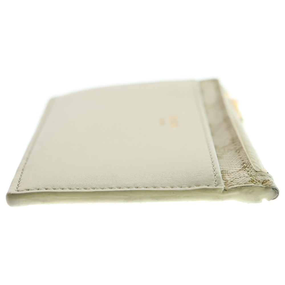 CELINE(セリーヌ) トリオンフ キャンバスレザー ジップ付き カードケース コインケース ホワイト 10F992BQ4.01WW