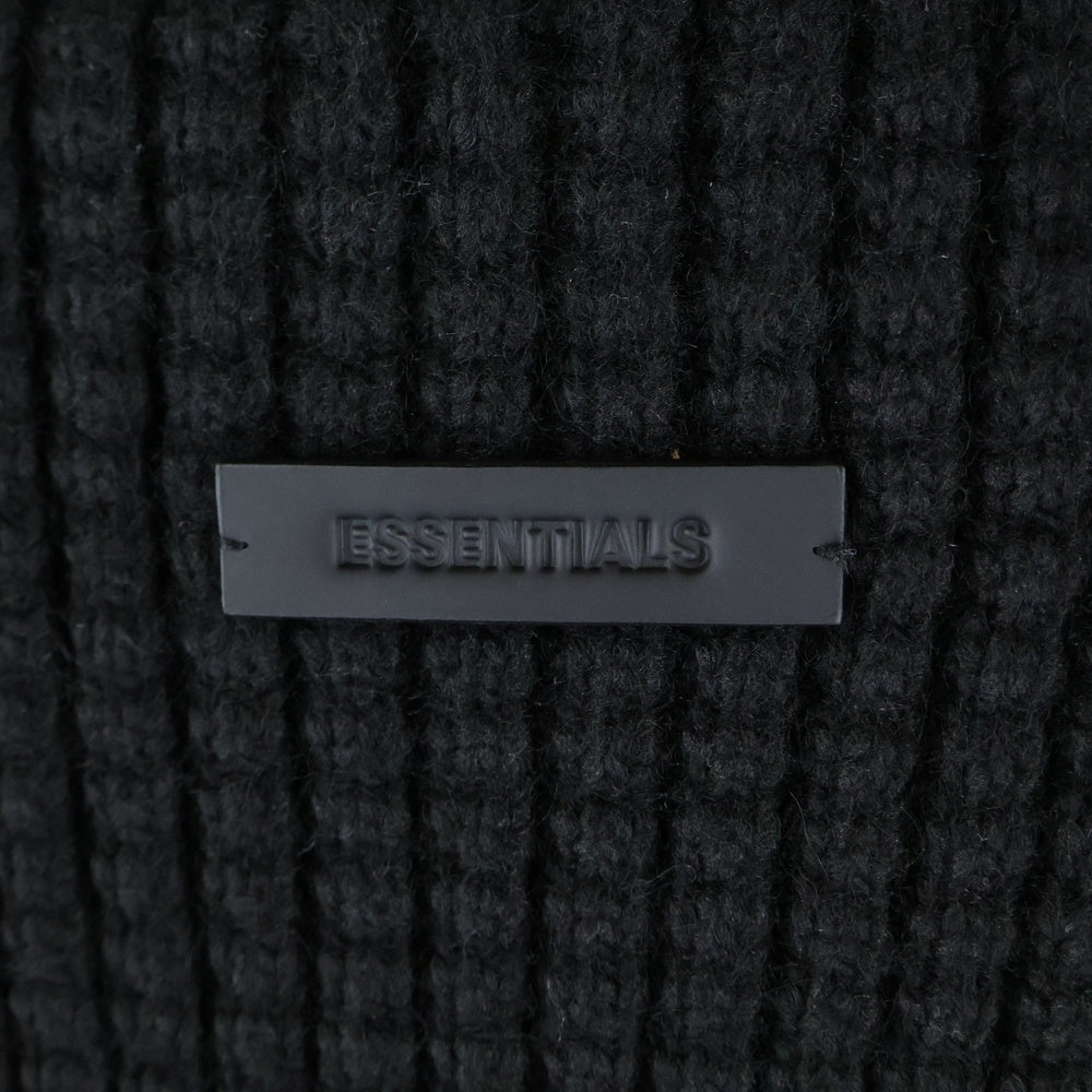 FEAR OF GOD ESSENTIALS(フィアオブゴッド エッセンシャルズ) WAFFLE TURTLE KNIT ワッフルタートルネック ニットセーター ブラック