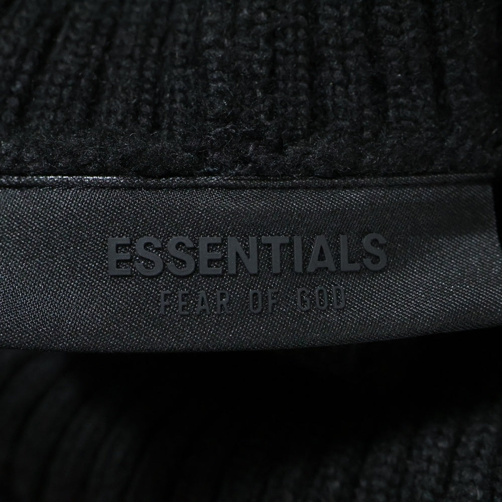 FEAR OF GOD ESSENTIALS(フィアオブゴッド エッセンシャルズ) WAFFLE TURTLE KNIT ワッフルタートルネック ニットセーター ブラック