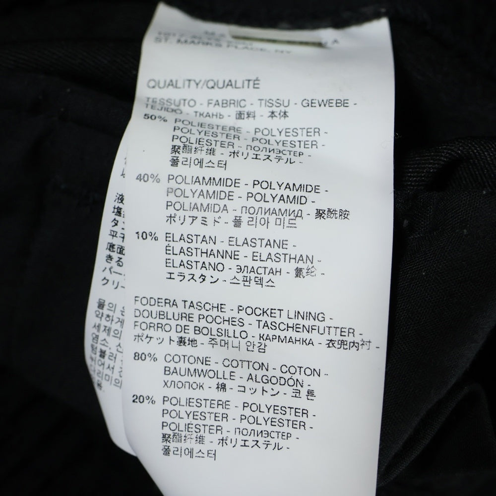 1017 ALYX 9SM(アリクス) COTTON SIDE ZIP PANTS コットン サイド ジップパンツ ブラック