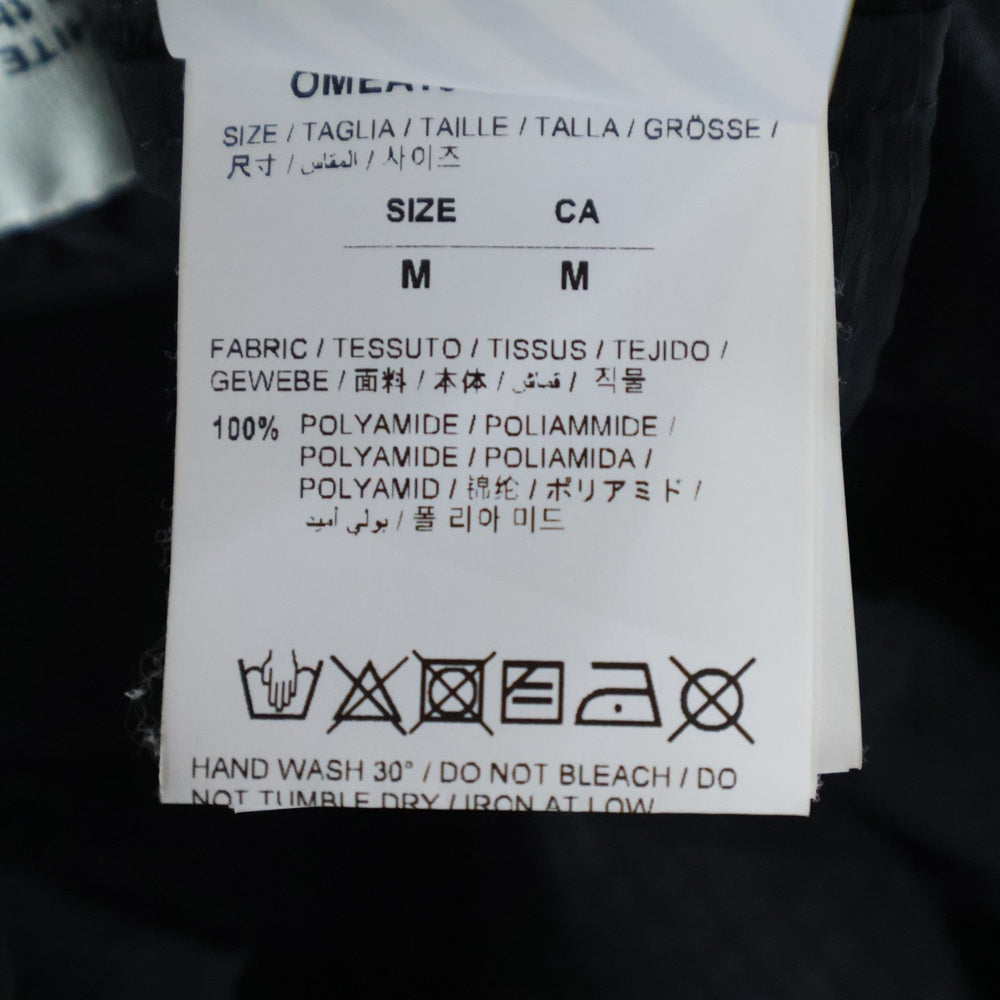 OFF-WHITE(オフホワイト) 19AW Nylon Jacket プルオーバーナイロンジャケット パーカー フーディー ブラック OMEA187E19E15024