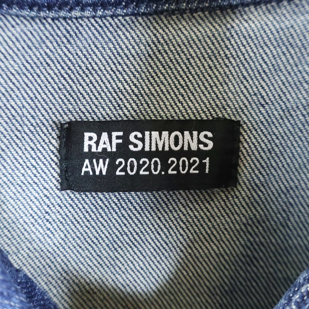 RAF SIMONS(ラフシモンズ) 20AW Slim Fit Denim Shirt スリムフィット 長袖デニムシャツ インディゴ