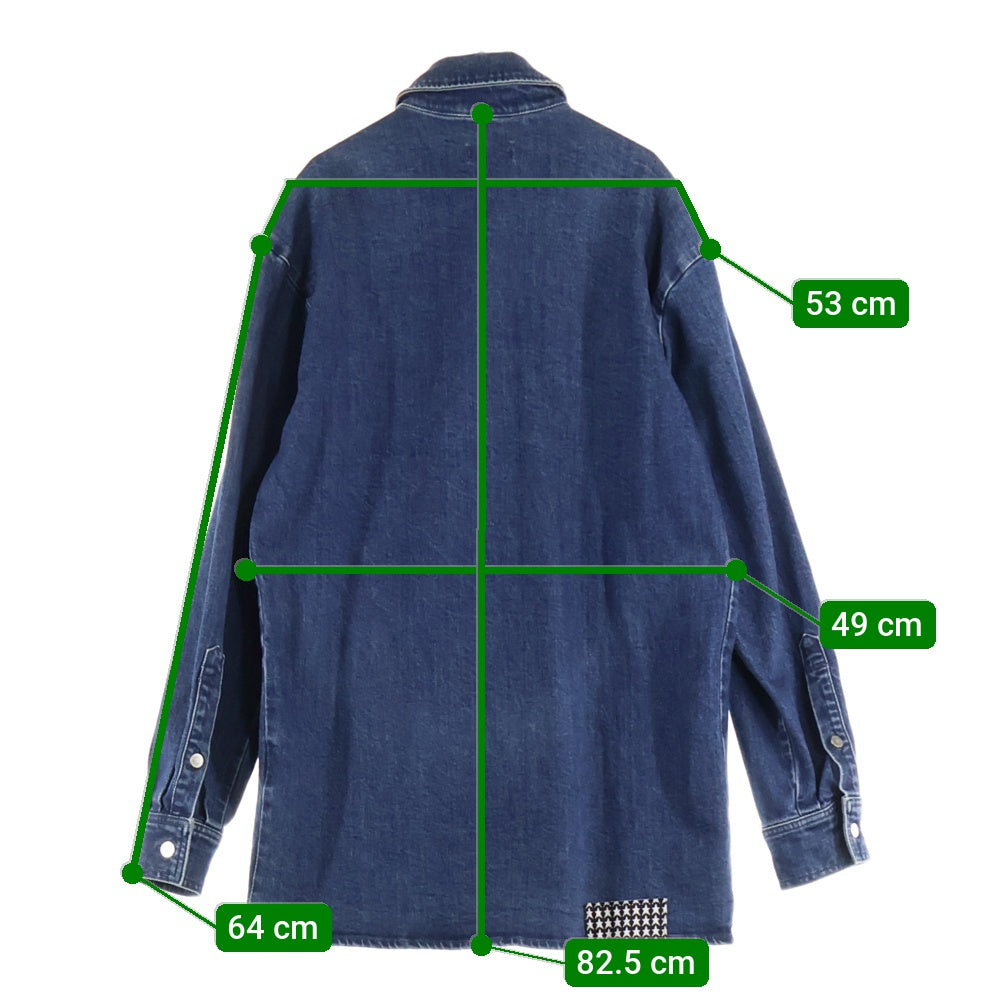 RAF SIMONS(ラフシモンズ) 20AW Slim Fit Denim Shirt スリムフィット 長袖デニムシャツ インディゴ