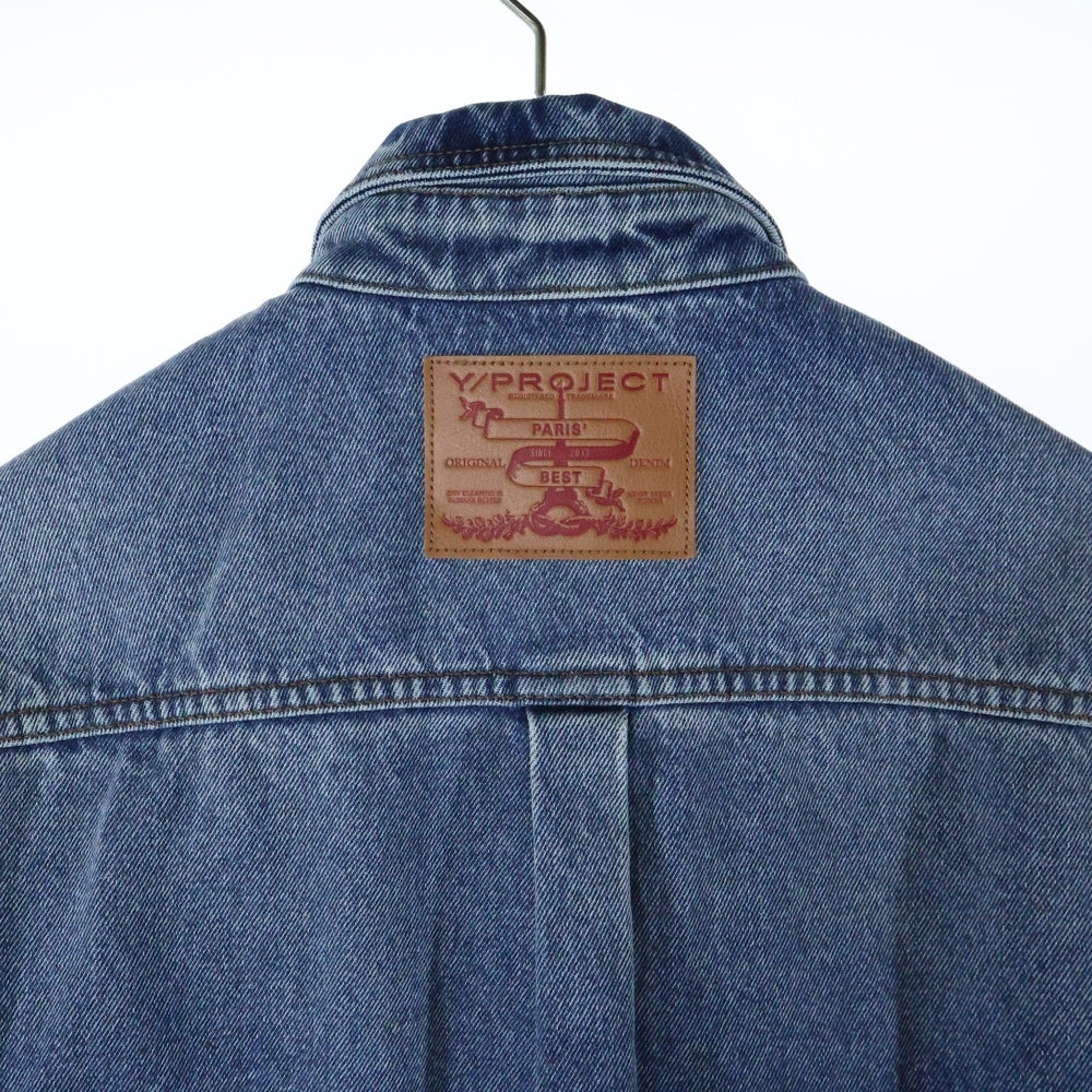 Y/PROJECT(ワイプロジェクト) Paris Best Patch Denim Shirt 長袖デニムシャツ インディゴ