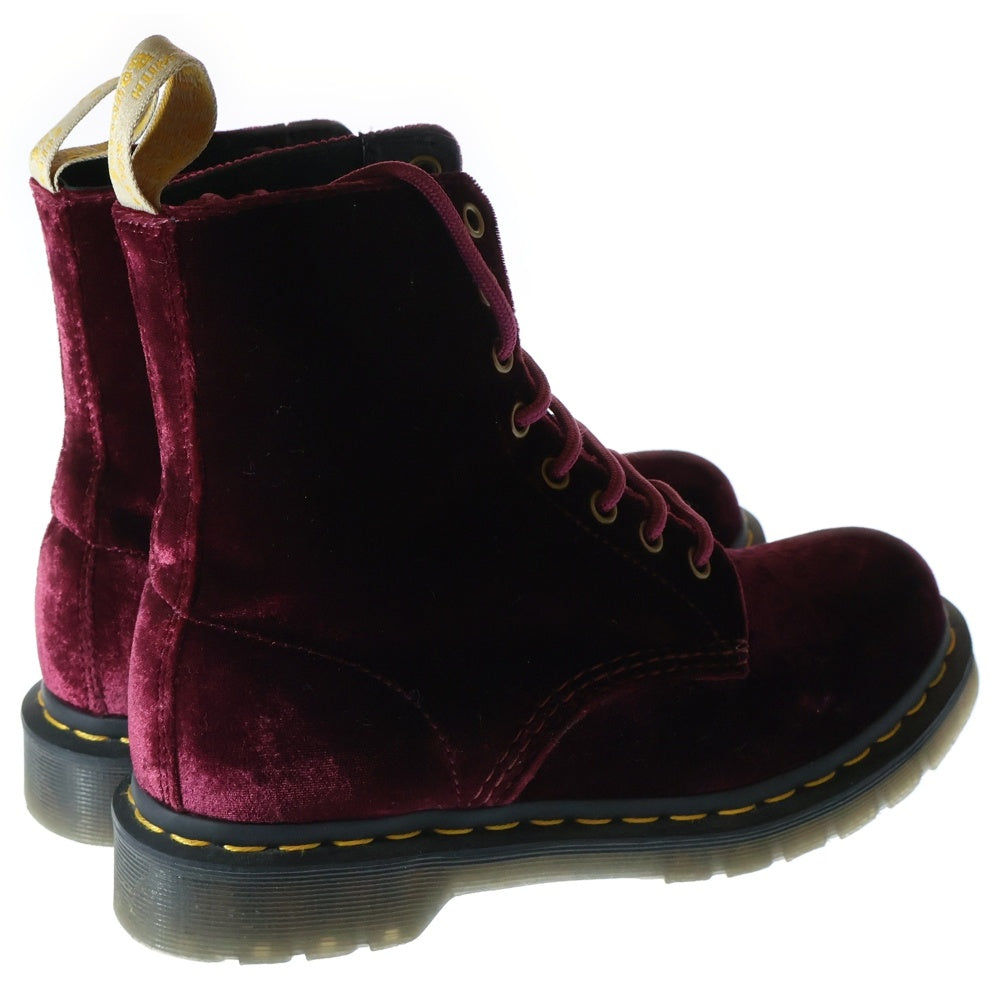 Dr.Martens(ドクターマーチン) PASCAL VELVET ANKLE BOOTS パスカル ベルベット アンクルブーツ レッド