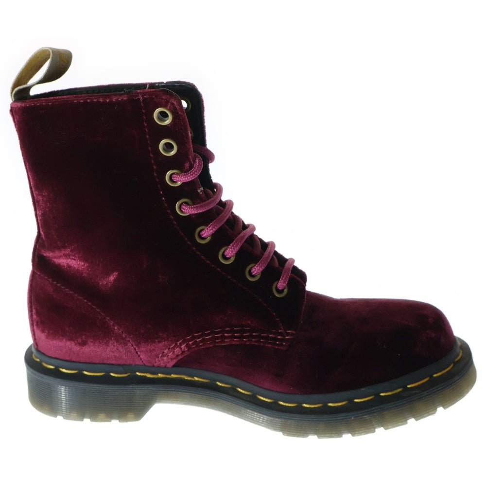 Dr.Martens(ドクターマーチン) PASCAL VELVET ANKLE BOOTS パスカル ベルベット アンクルブーツ レッド