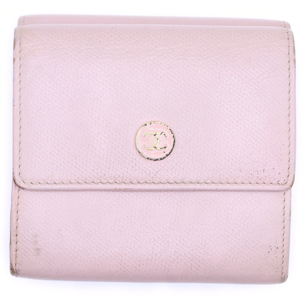 CHANEL(シャネル) TRY WALLET トライウォレット 3つ折り財布 ピンク