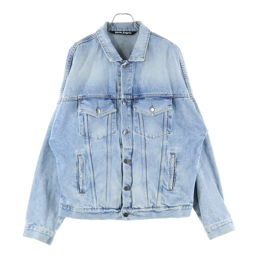 Palm Angels(パームエンジェルス) 20AW Back Arch Logo Denim Jacket バックアーチロゴデニムジャケット インディゴ PMYE006E20DEN002