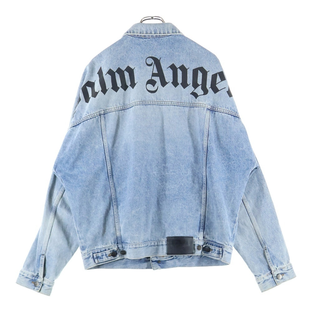 Palm Angels(パームエンジェルス) 20AW Back Arch Logo Denim Jacket バックアーチロゴデニムジャケット インディゴ PMYE006E20DEN002