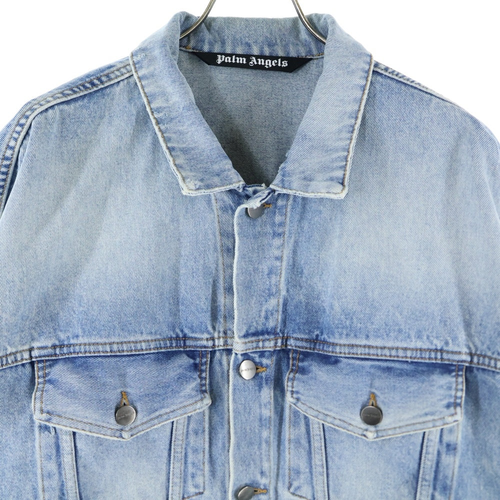 Palm Angels(パームエンジェルス) 20AW Back Arch Logo Denim Jacket バックアーチロゴデニムジャケット インディゴ PMYE006E20DEN002