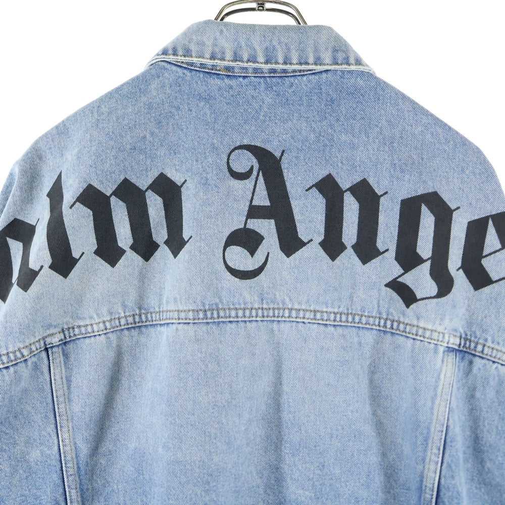 Palm Angels(パームエンジェルス) 20AW Back Arch Logo Denim Jacket バックアーチロゴデニムジャケット インディゴ PMYE006E20DEN002