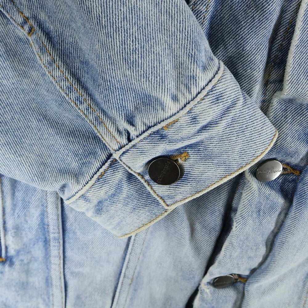Palm Angels(パームエンジェルス) 20AW Back Arch Logo Denim Jacket バックアーチロゴデニムジャケット インディゴ PMYE006E20DEN002