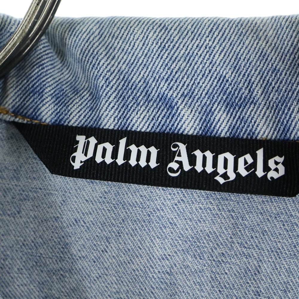 Palm Angels(パームエンジェルス) 20AW Back Arch Logo Denim Jacket バックアーチロゴデニムジャケット インディゴ PMYE006E20DEN002