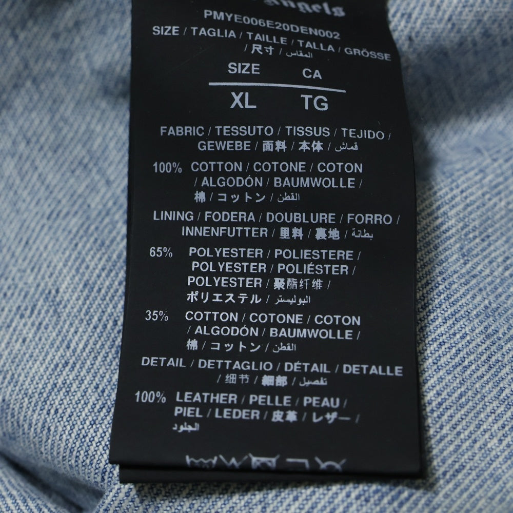 Palm Angels(パームエンジェルス) 20AW Back Arch Logo Denim Jacket バックアーチロゴデニムジャケット インディゴ PMYE006E20DEN002