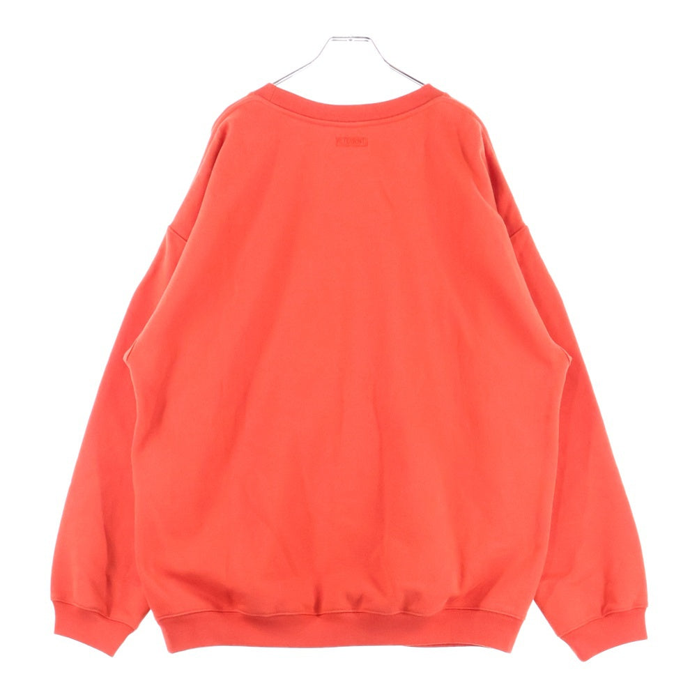 VETEMENTS(ヴェトモン) 20AW LOGO SWEAT SHIRT ロゴスウェットシャツ クルーネックトレーナー レッド UAH20TR726