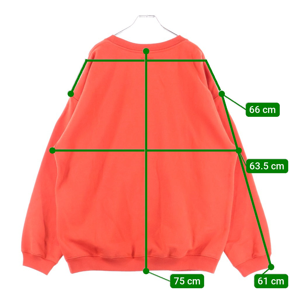 VETEMENTS(ヴェトモン) 20AW LOGO SWEAT SHIRT ロゴスウェットシャツ クルーネックトレーナー レッド UAH20TR726
