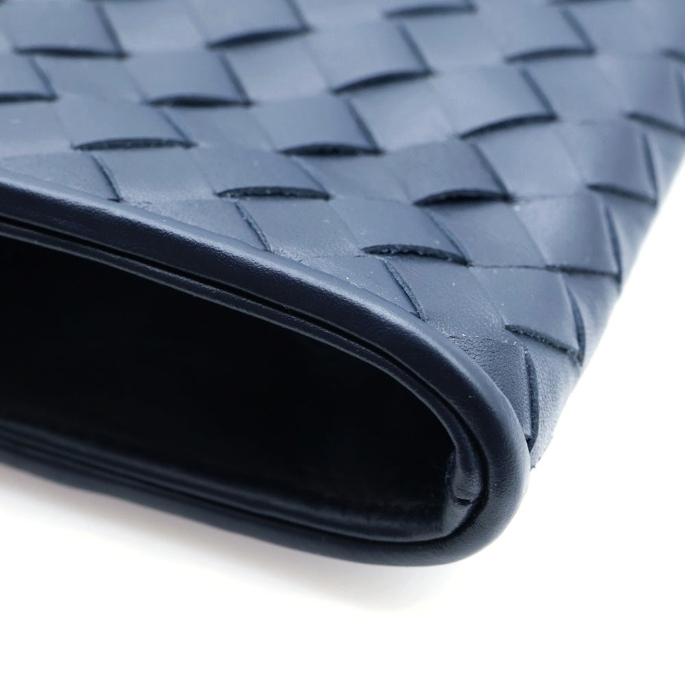 BOTTEGA VENETA(ボッテガヴェネタ) Lether Clutch Bag レザークラッチバッグ ネイビー 406021