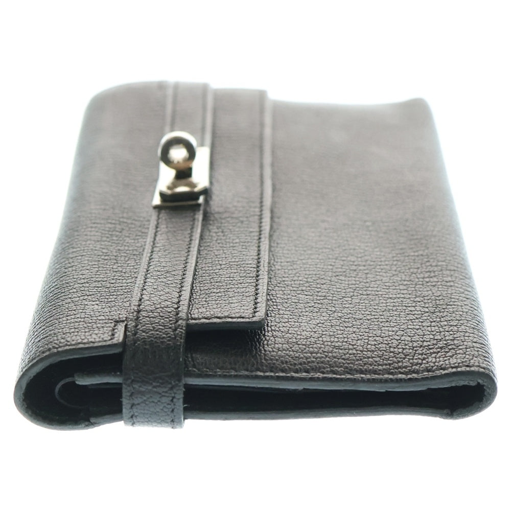 HERMES(エルメス) ケリーウォレット 長財布 □N刻印 シルバー金具 ブラック