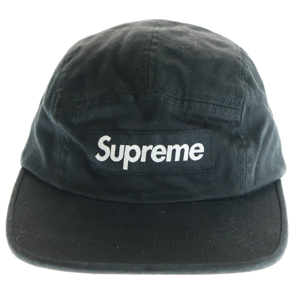 SUPREME(シュプリーム) 24AW Washed Chino Twill Camp Cap ボックスロゴ ウォッシュドチノツイルキャンプキャップ 帽子 ブラック