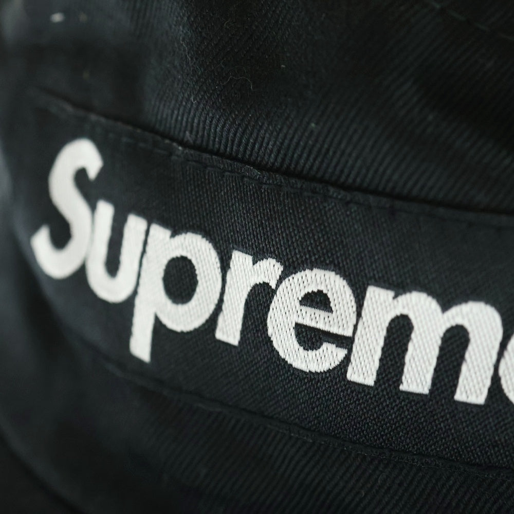 SUPREME(シュプリーム) 24AW Washed Chino Twill Camp Cap ボックスロゴ ウォッシュドチノツイルキャンプキャップ 帽子 ブラック