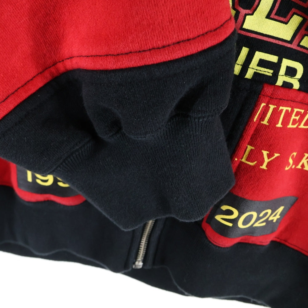 SUPREME(シュプリーム) 25SS Patchwork Zip Up Hooded Sweatshirt パッチワーク ジップアップスウェットパーカー フーディー ブラック