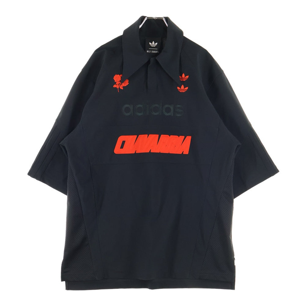 adidas(アディダス) ×WILLY CHAVARRIA POLO SHIRT ウィリーチャバリア 半袖ポロシャツ ブラック JV8848
