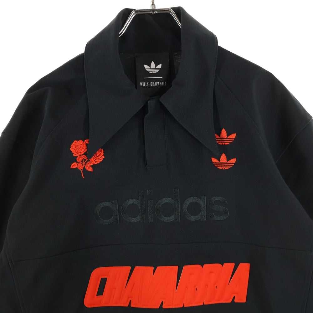 adidas(アディダス) ×WILLY CHAVARRIA POLO SHIRT ウィリーチャバリア 半袖ポロシャツ ブラック JV8848