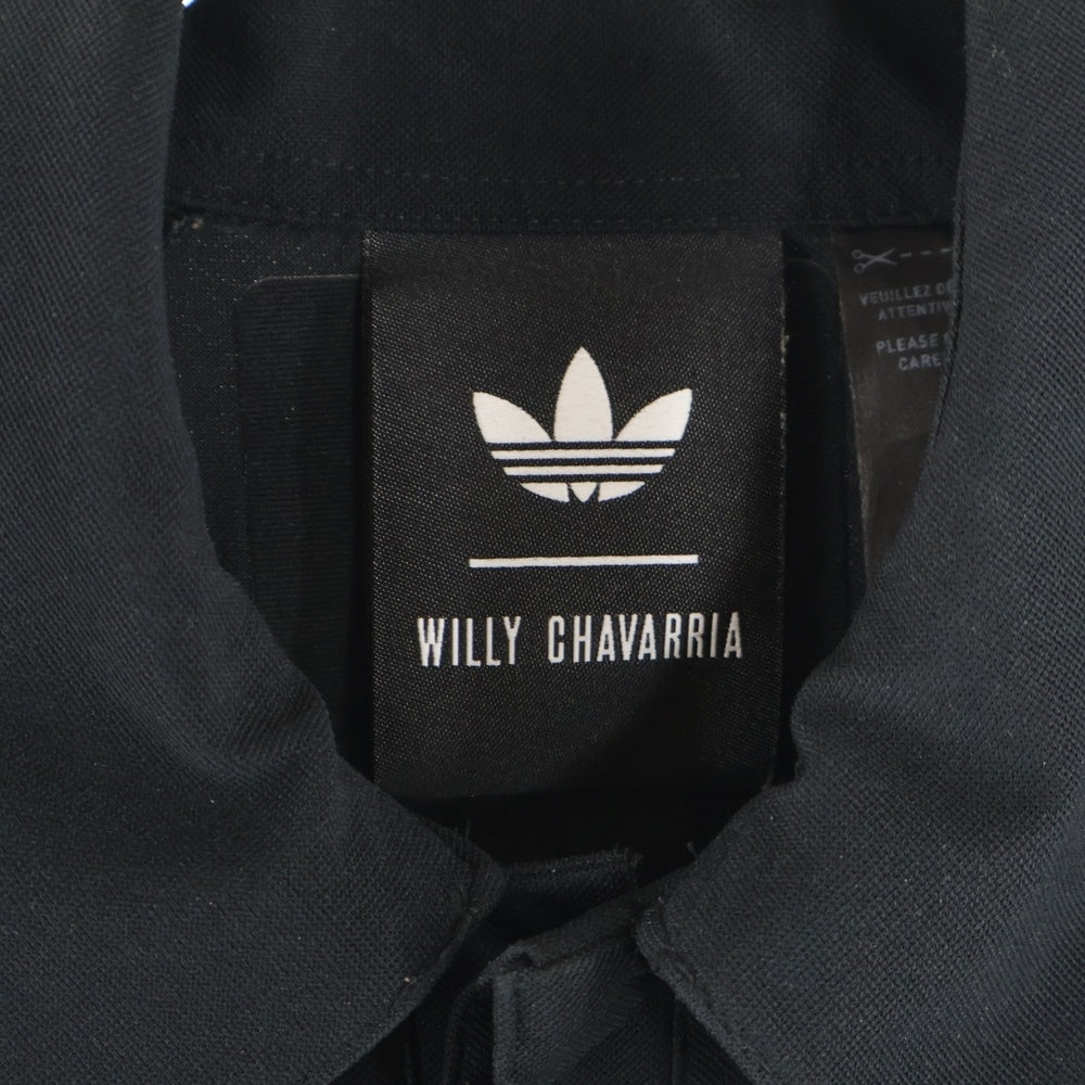 adidas(アディダス) ×WILLY CHAVARRIA POLO SHIRT ウィリーチャバリア 半袖ポロシャツ ブラック JV8848