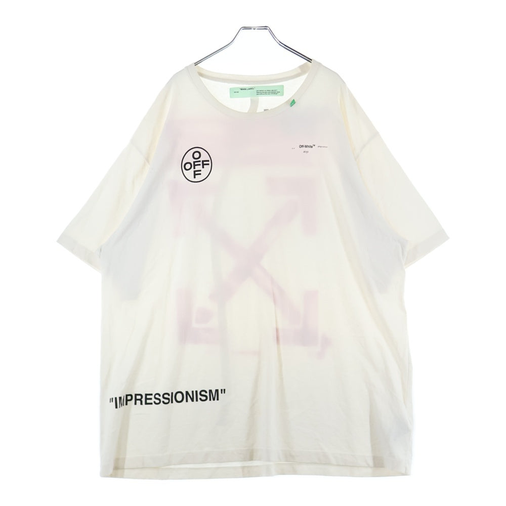 OFF-WHITE(オフホワイト) 19SS Stencil T-Shirt オーバーサイズ半袖Tシャツ ホワイト OMAA038R19185015