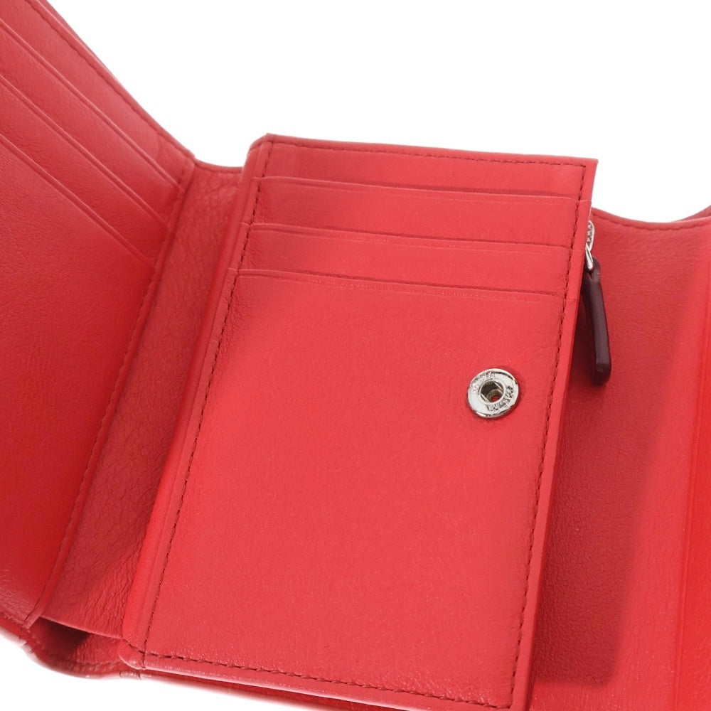 MCM(エム シー エム) ロゴスナップ ウォレット 三つ折り財布 オレンジ MYS9APA54O3001